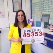 Quinto premio en la administración de Boñar. Quinto premio en la administración de Boñar.