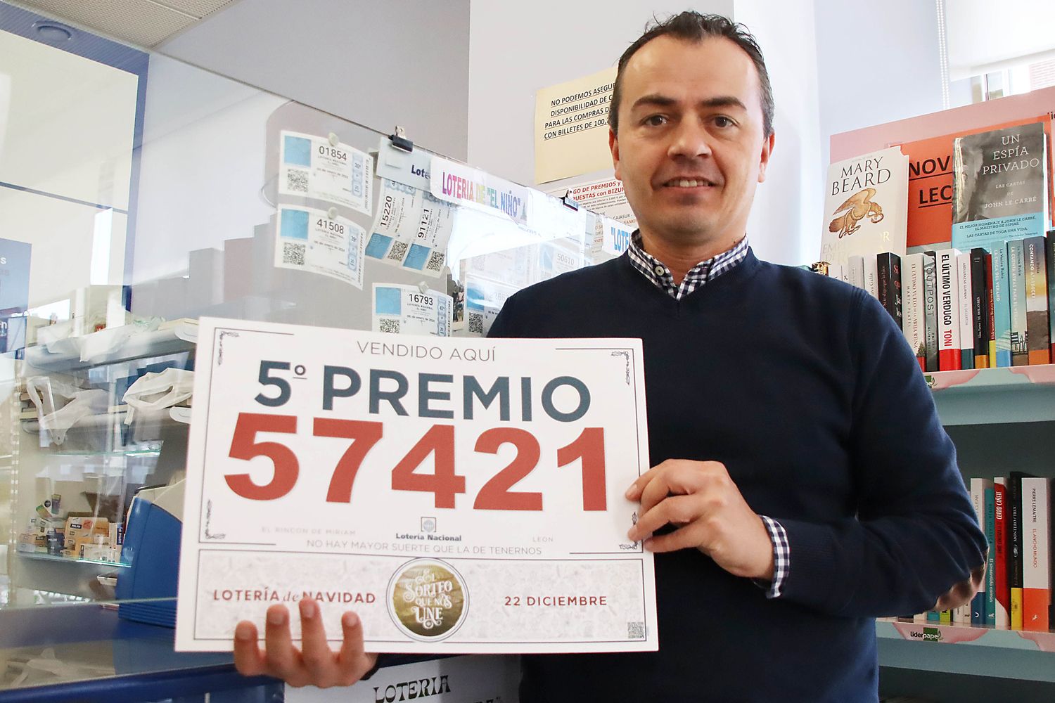 Quinto premio en León vendido en La Alameda