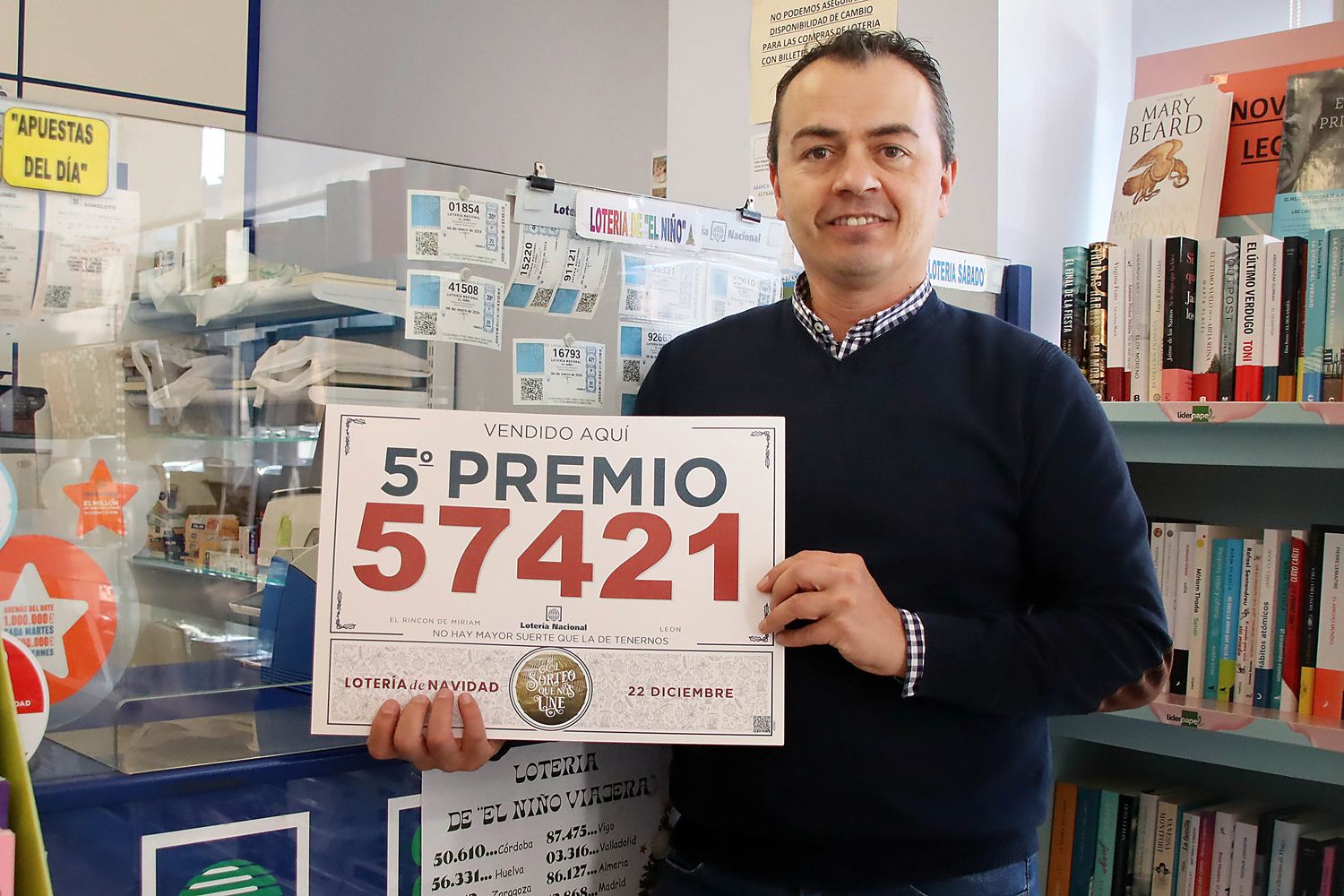 Quinto premio en León vendido en La Alameda