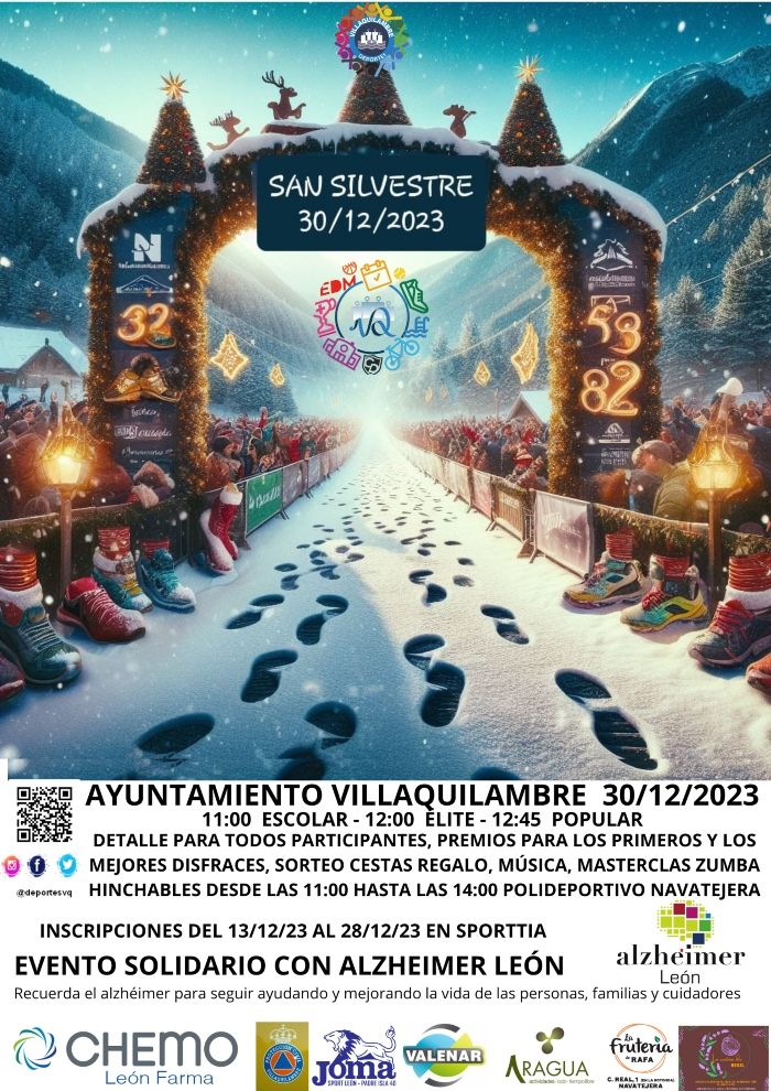 CARTEL SAN SILVESTRE 2023 VILLAQUILAMBRE