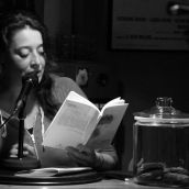 Imagen del Facebook de Ágora de la Poesía de León, Sandra Sánchez García