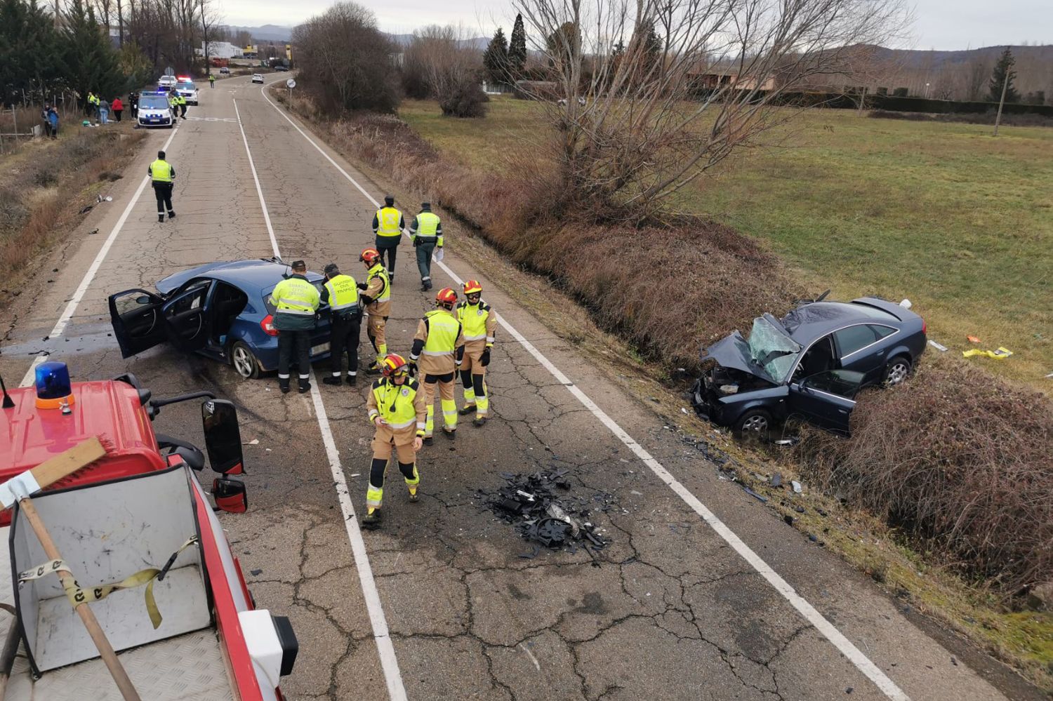 Accidente mortal acontecido en el término municipal de Sariegos en la tarde del miércoles 3 de enero