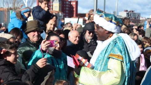 Llegada de los Reyes Magos a la estación de trenes de León | José Martín Llegada de los Reyes Magos a la estación de trenes de León | José Martín