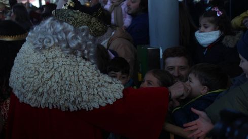 Llegada de los Reyes Magos a la estación de trenes de León | José Martín Llegada de los Reyes Magos a la estación de trenes de León | José Martín