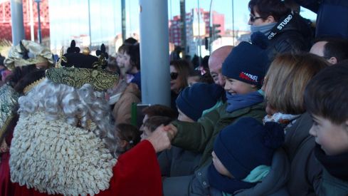 Llegada de los Reyes Magos a la estación de trenes de León | José Martín Llegada de los Reyes Magos a la estación de trenes de León | José Martín