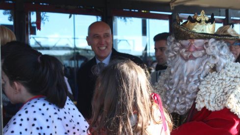 Llegada de los Reyes Magos a la estación de trenes de León | José Martín Llegada de los Reyes Magos a la estación de trenes de León | José Martín