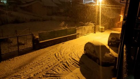 Nieve en Prioro, municipio en la montaña oriental leonesa  