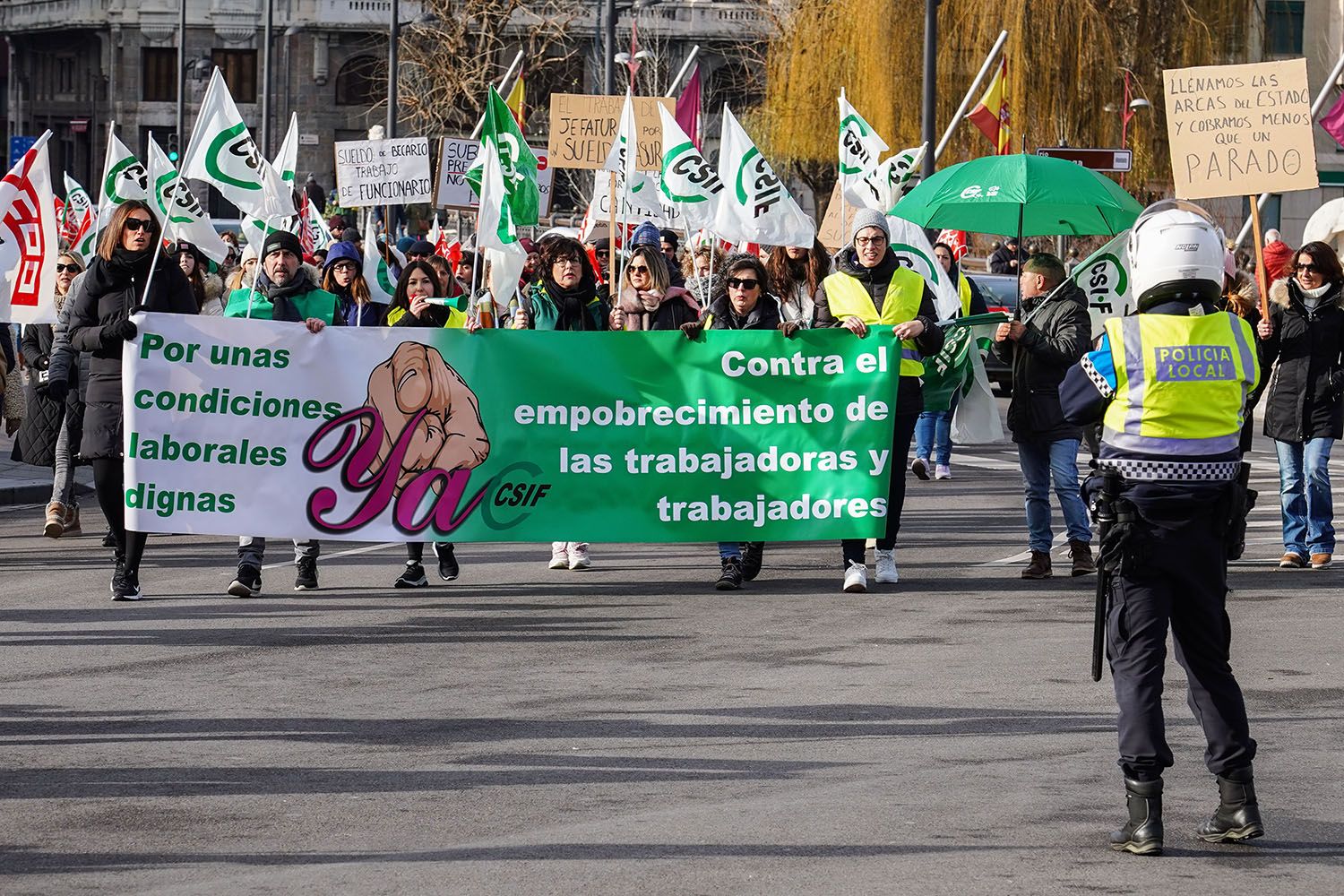 Movilización de los trabajadores del Centro Estrada de León | Campillo (ICAL)