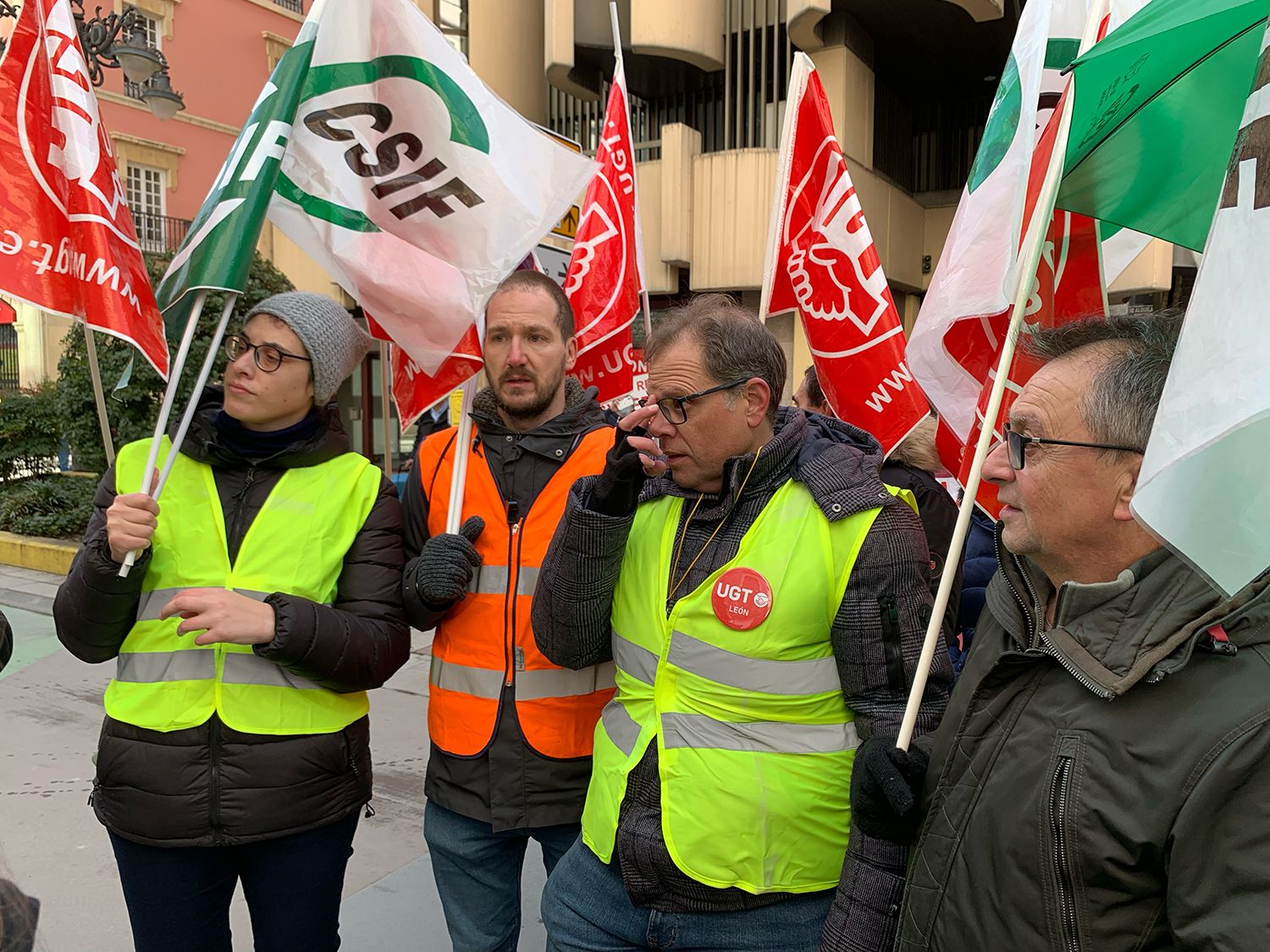 Movilización de los trabajadores del Centro Estrada de León | José Martín