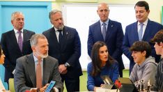 La reina Letizia en su última visita a León para la entrega del premio Princesa Girona Escuela del Año al CEIP Gumersindo Azcárate