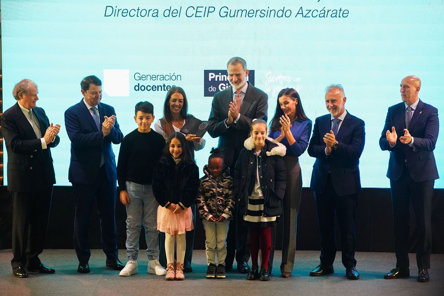 Los reyes entregan el Premio Princesa de Girona Escuela del Año 2022 al CEIP Gumersindo Azcárate