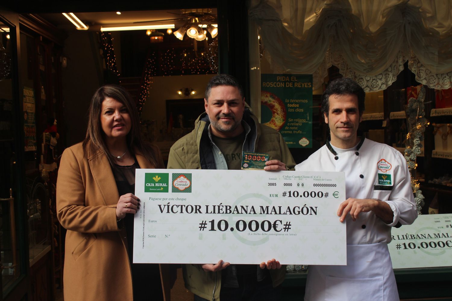 Premio del Roscón de los 10.000 euros de Confitería Conrado