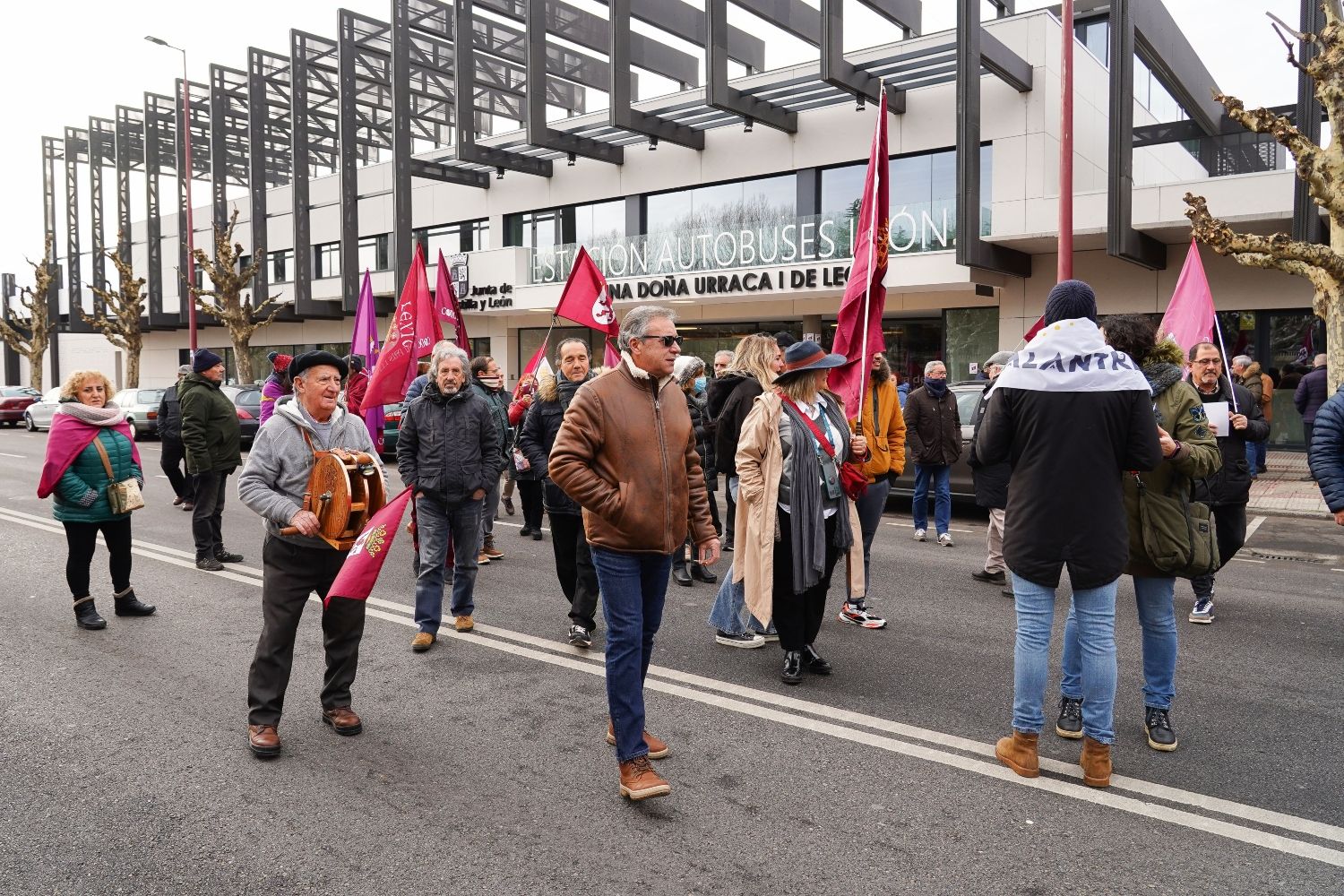  Concentración en protesta por la remodelación de la estación de autobuses de León