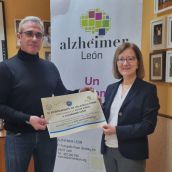 Villaquilambre entrega a Alzheimer León la recaudación de la San Silvestre 