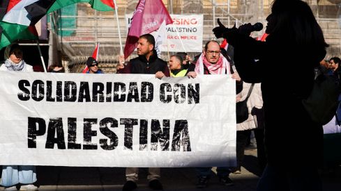 Concentración de la Plataforma Solidaria con Palestina | Campillo (ICAL)