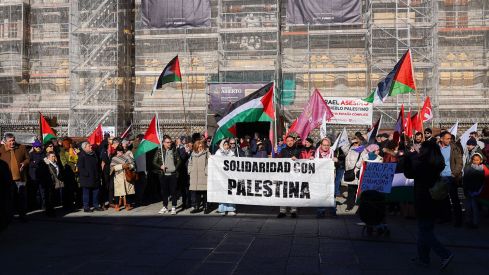 Concentración de la Plataforma Solidaria con Palestina | Campillo (ICAL)