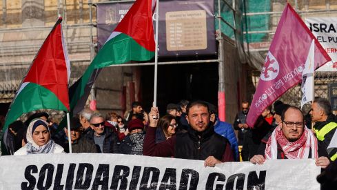 Concentración de la Plataforma Solidaria con Palestina | Campillo (ICAL)