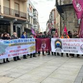 Concentración en Astorga por la recuperación de la vía ferroviaria de la Ruta de la Plata | Belén González