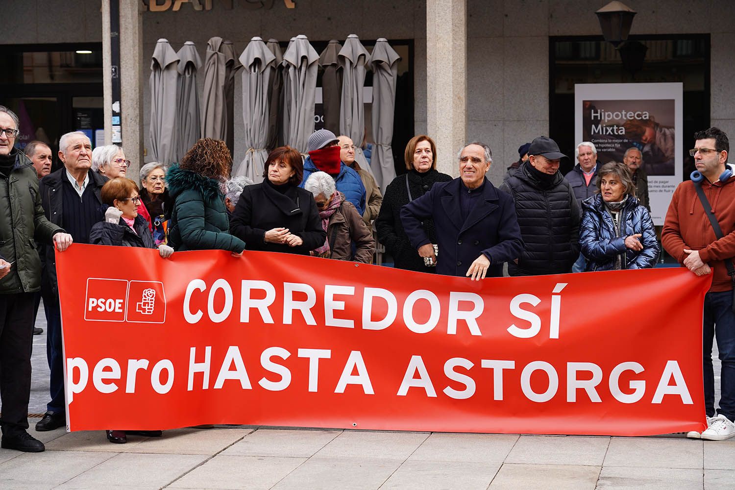 Concentración en Astorga por la recuperación de la vía ferroviaria de la Ruta de la Plata | Campillo (ICAL)