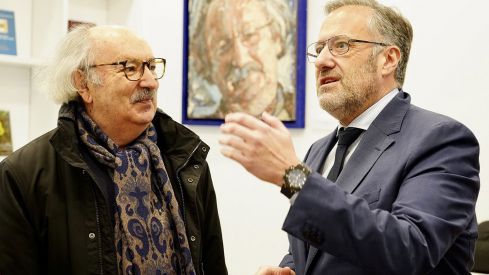 Visita de Carlos Pollán a la Casa de la Poesía de La Bañeza | Campillo (ICAL)