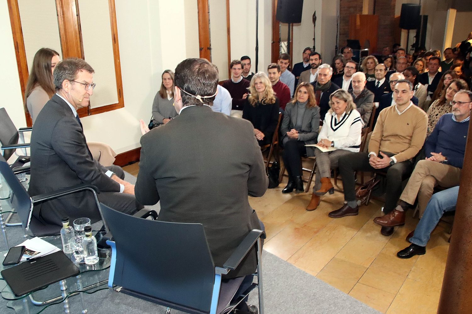 Feijoo y Mañueco mantienen un coloquio sobre la educación | Peio García / ICAL.