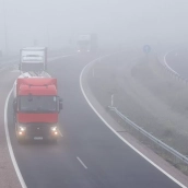 Niebla en las carreteras