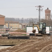 Obras de la estación depuradora de Cimanes de la Vega