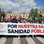 Manifestación en defensa de la sanidad pública en León