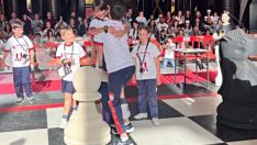 Imagen de archivo de la celebración del torneo Pequeños Gigantes Imagen de archivo de la celebración del torneo Pequeños Gigantes