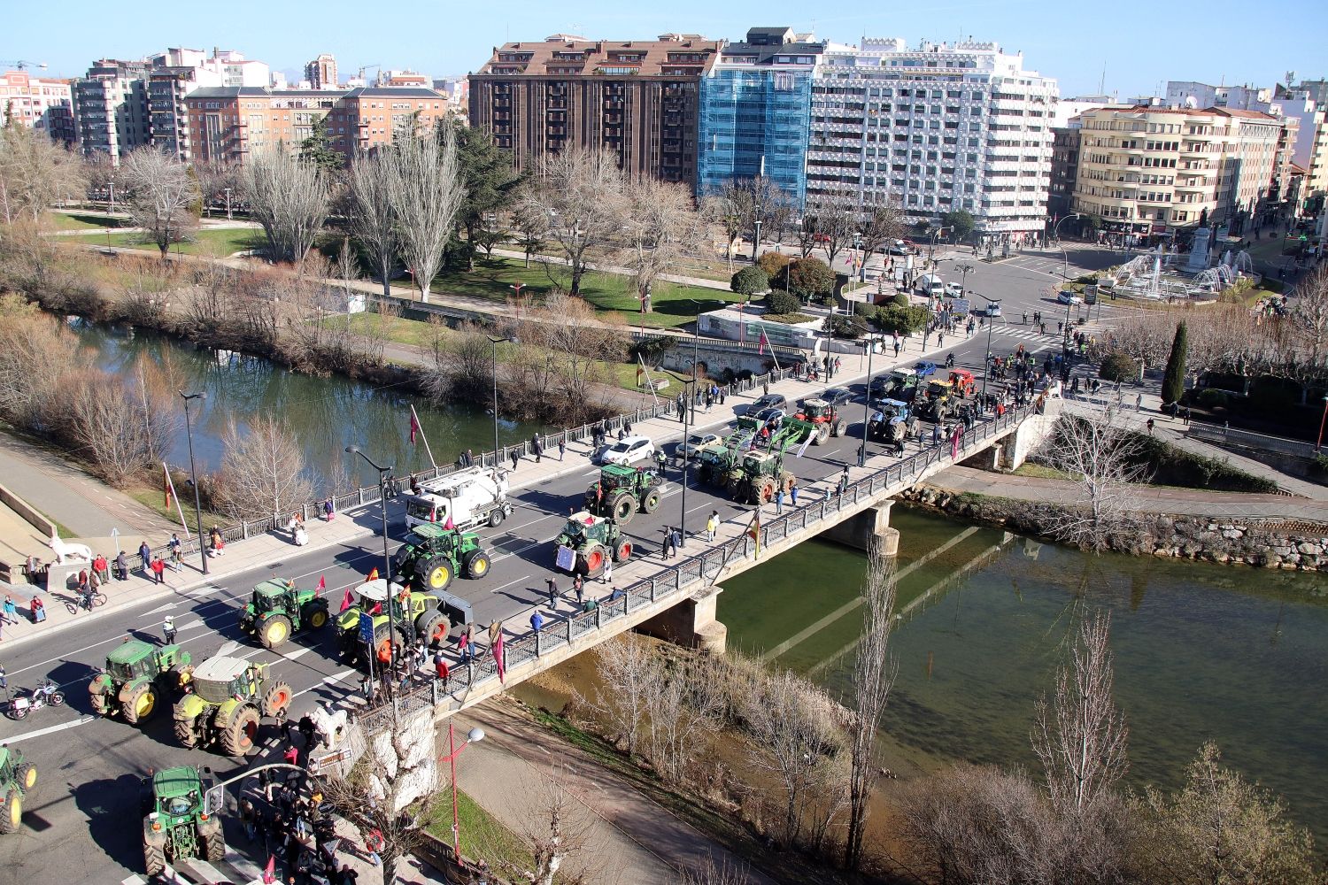 Tractorada en León | Peio García / ICAL. 