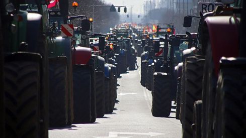Tractorada en León | Peio García / ICAL. 