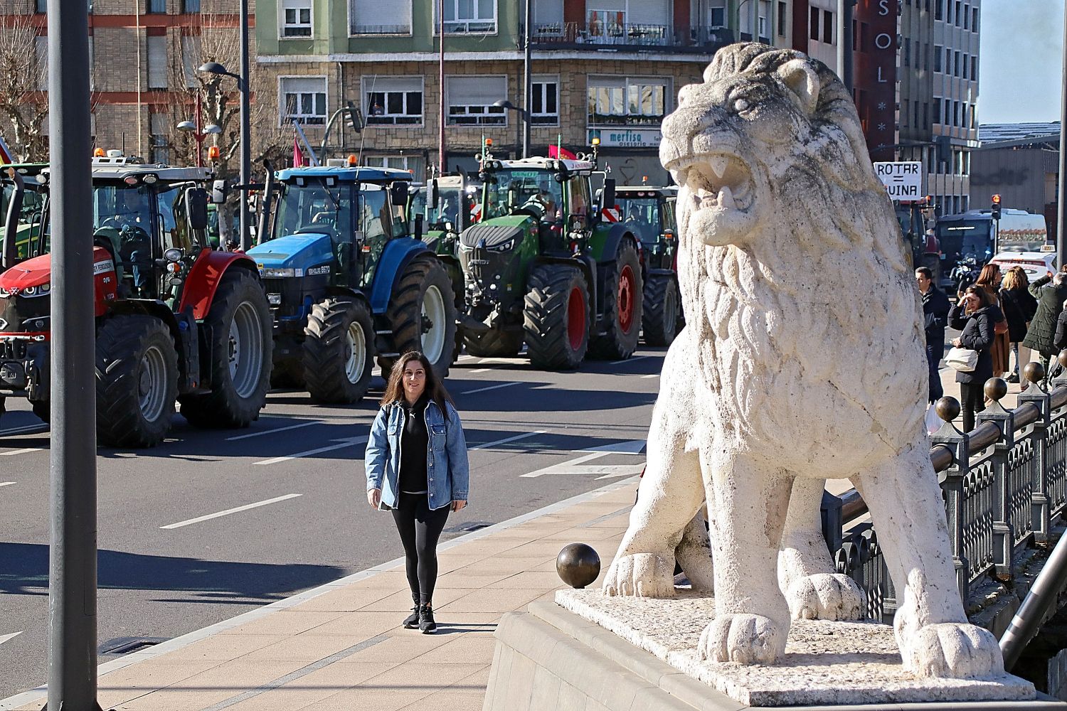  Tractorada en León | Peio García / ICAL. 