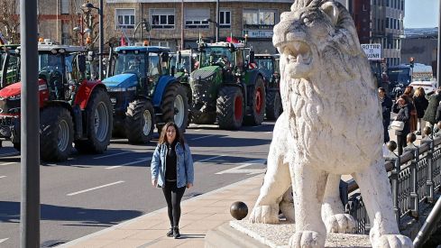  Tractorada en León | Peio García / ICAL. 