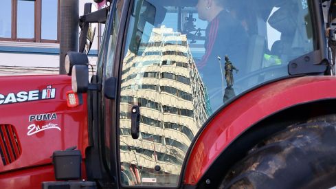 Tractorada en León | Peio García / ICAL. 