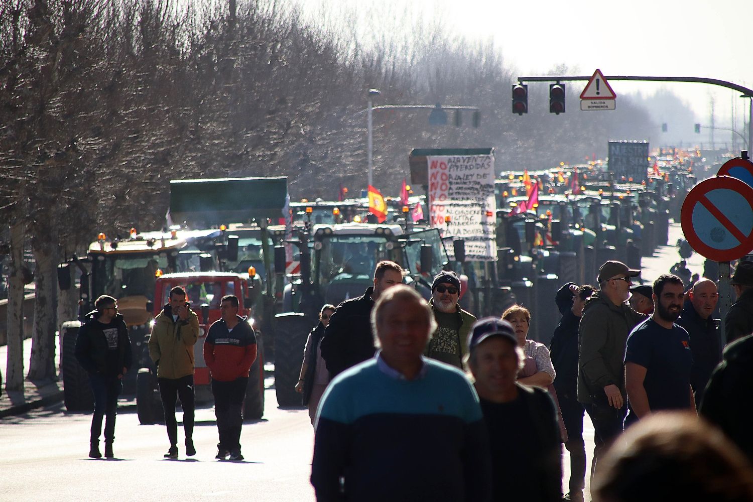 Tractorada en León | Peio García / ICAL. 