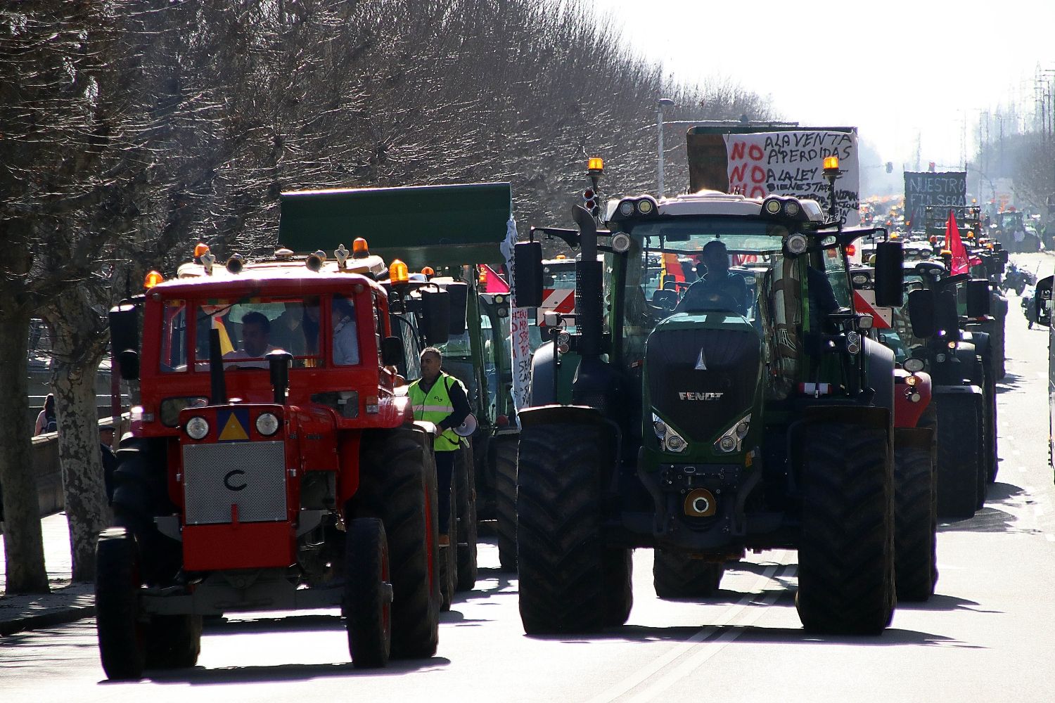 Tractorada en León | Peio García / ICAL. 