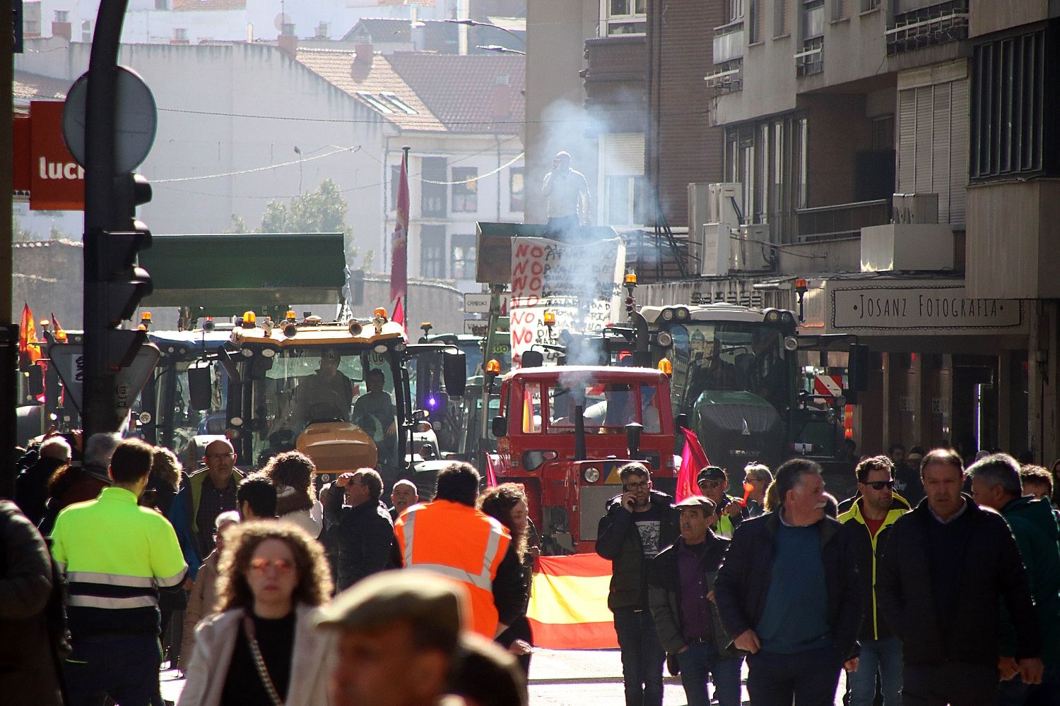 Tractorada en León | Peio García / ICAL. 