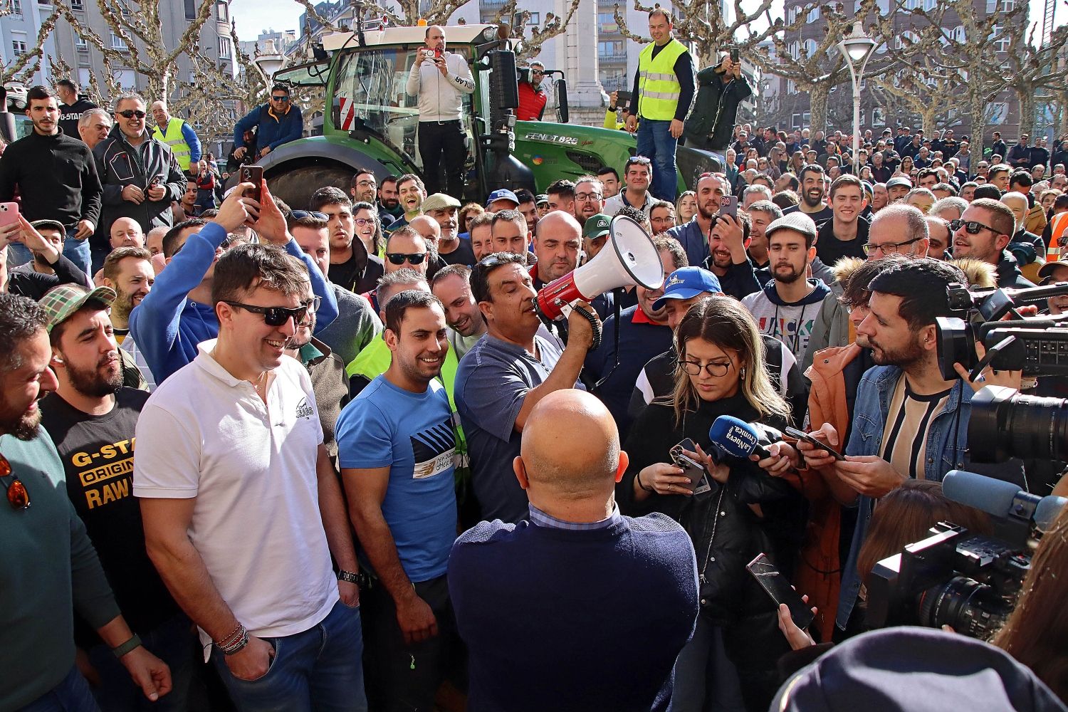 Tractorada en León  | Peio García / ICAL. 