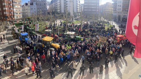Tractorada en León  | Peio García / ICAL. 
