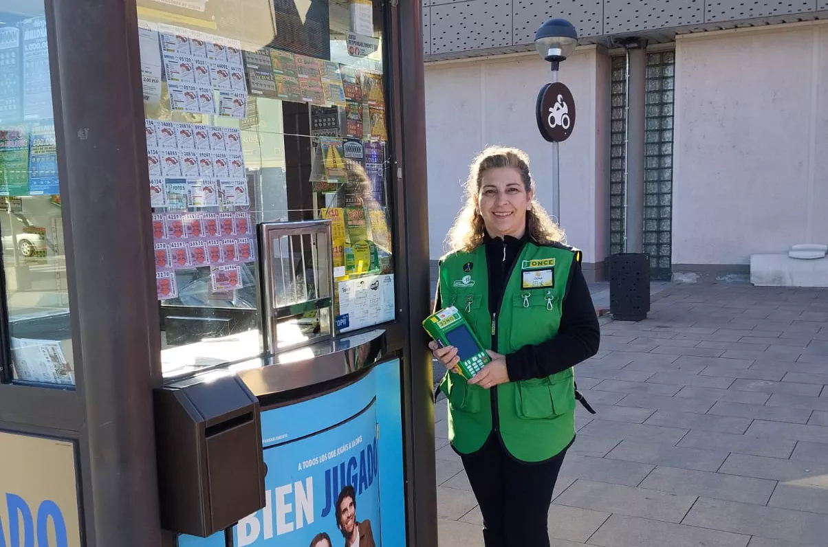 Genara García González, vendedora de los boletos del Eurojackpot premiados en León.