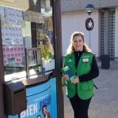 Genara García González, vendedora de los boletos del Eurojackpot premiados en León.