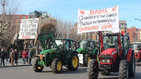 Segunda tractorada en León capital | Los agricultores anuncian que las protestas se mantendrán en el tiempo y esperan poder unirse a los transportistas Segunda tractorada en León capital | Los agricultores anuncian que las protestas se mantendrán en el tiempo y esperan poder unirse a los transportistas
