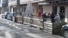 Terraza en aparcamiento en León
