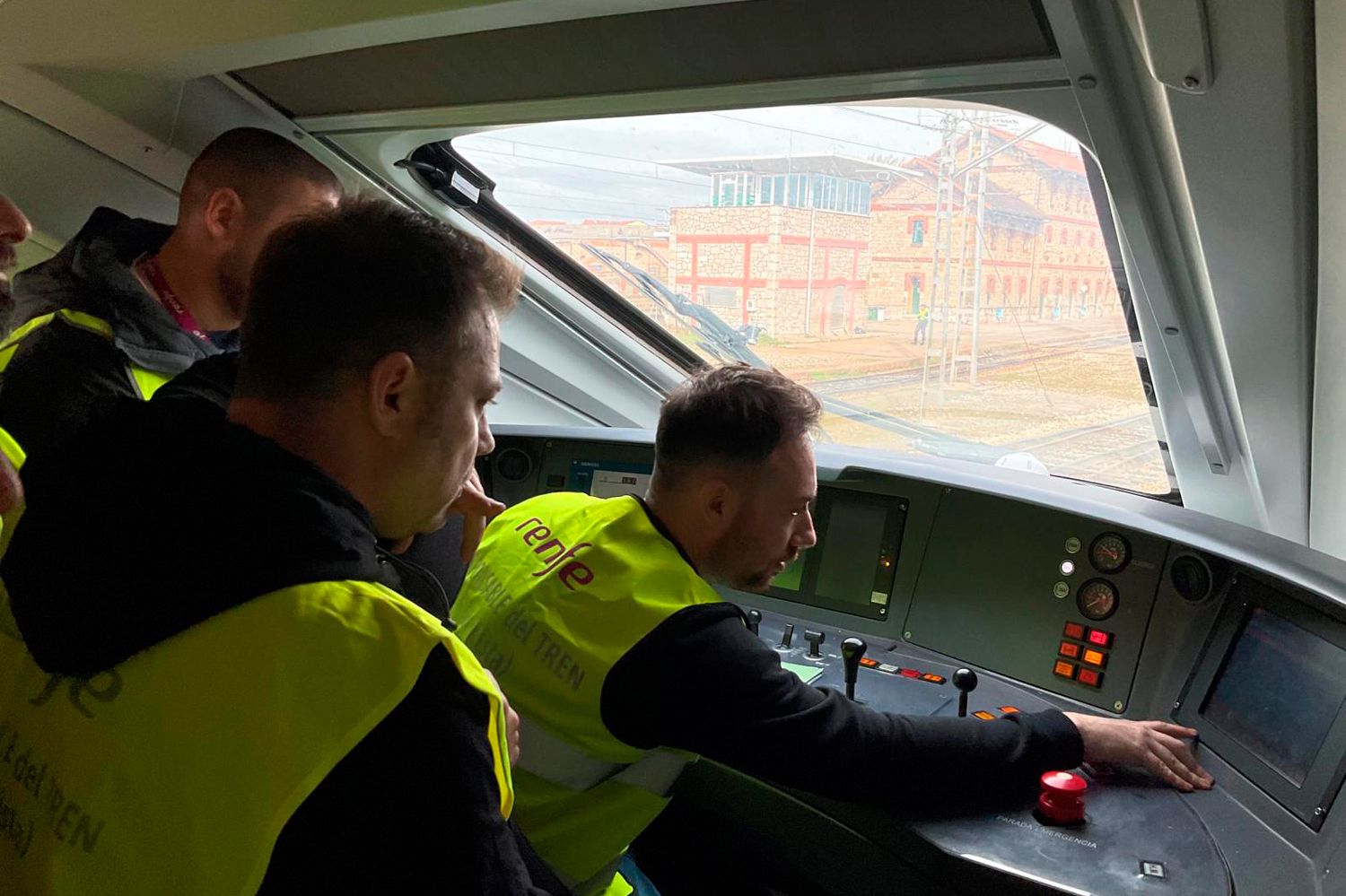 Maquinistas de Renfe en León