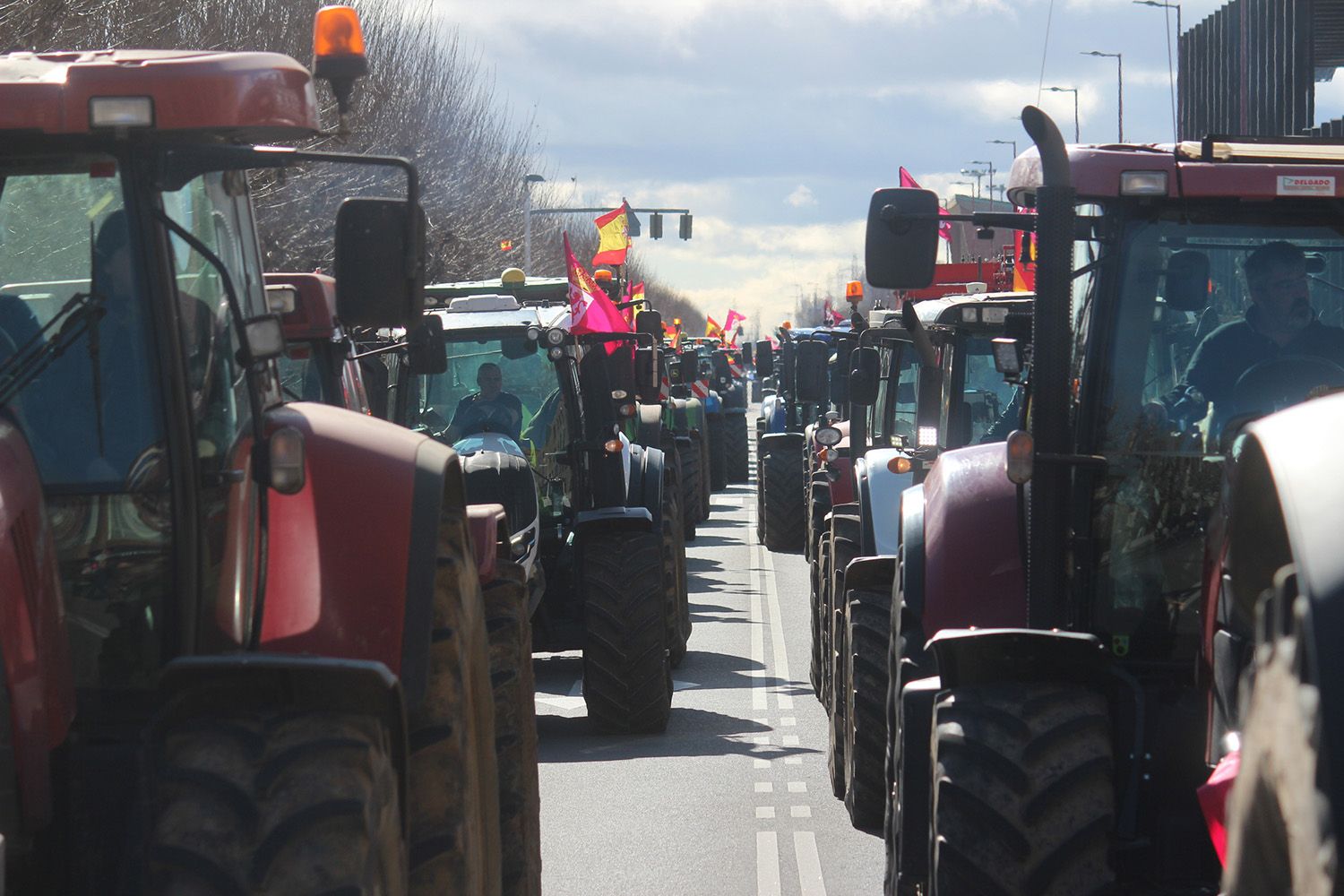 Tractorada convocada por las OPAS en León