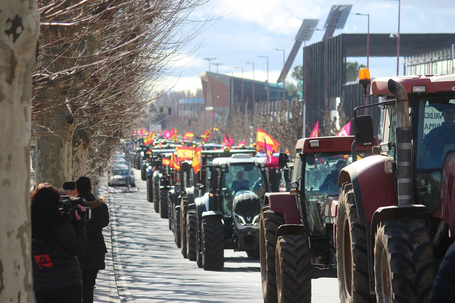 Tractorada convocada por las OPAS en León