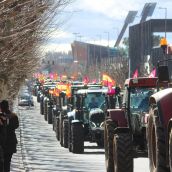 Tractorada convocada por las OPAS en León