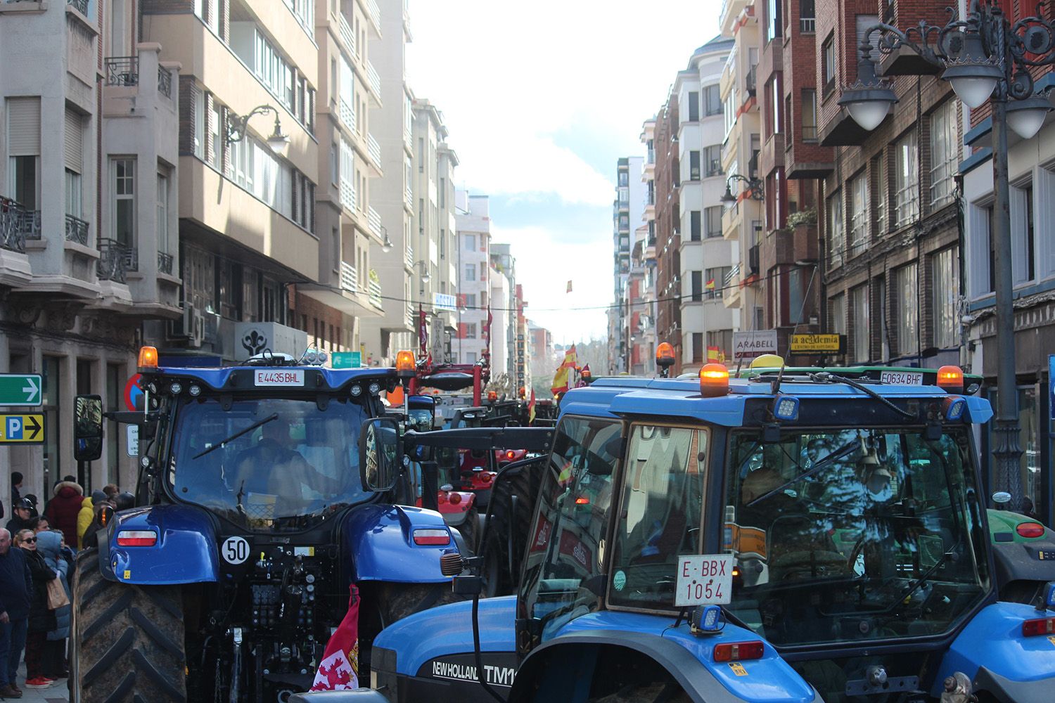 Tractorada convocada por las OPAS en León