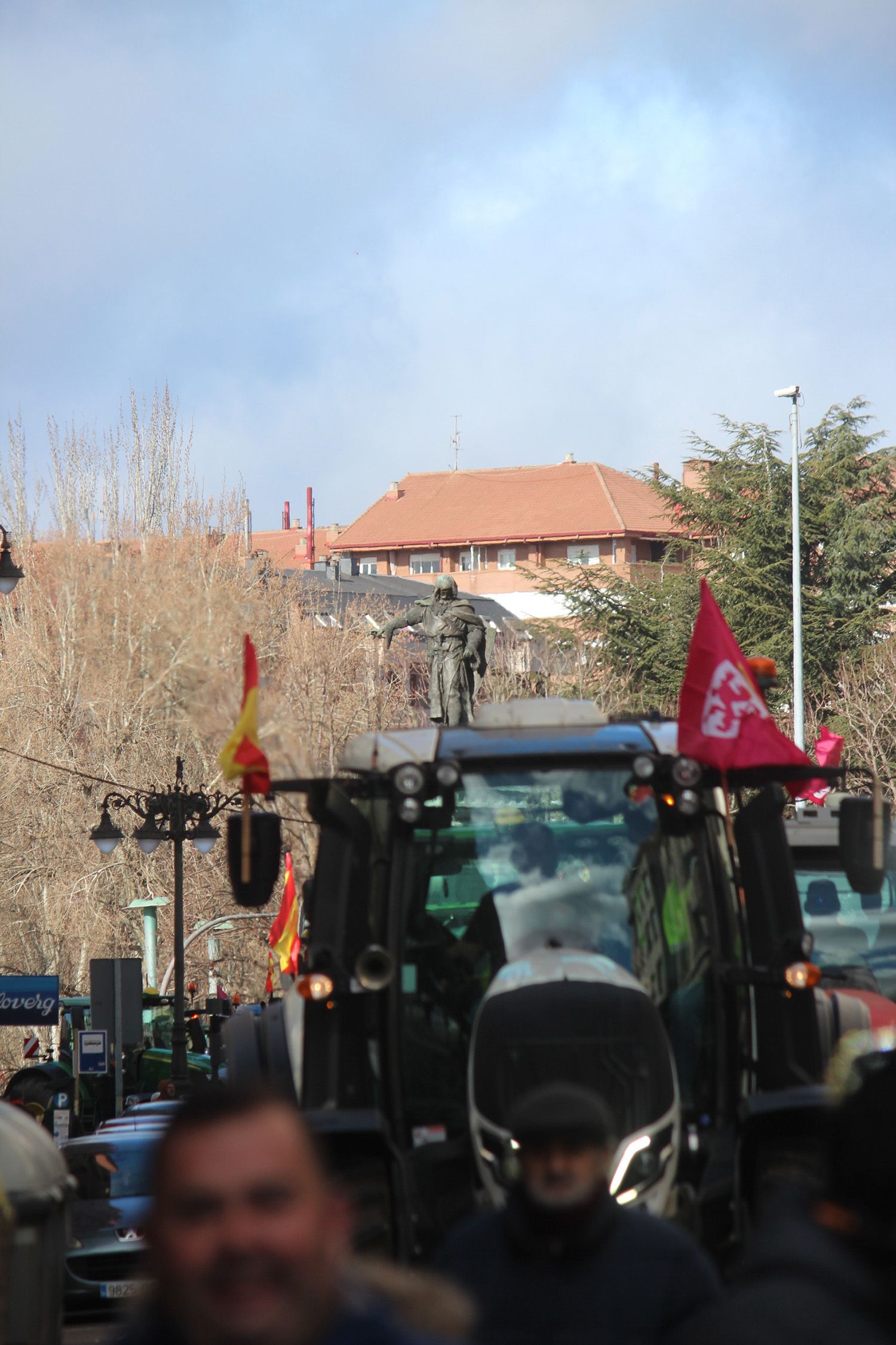 Tractorada convocada por las OPAS en León