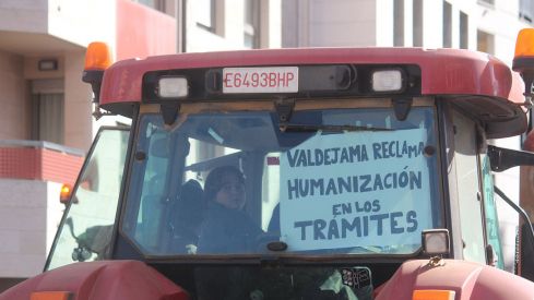 Tractorada convocada por las OPAS en León